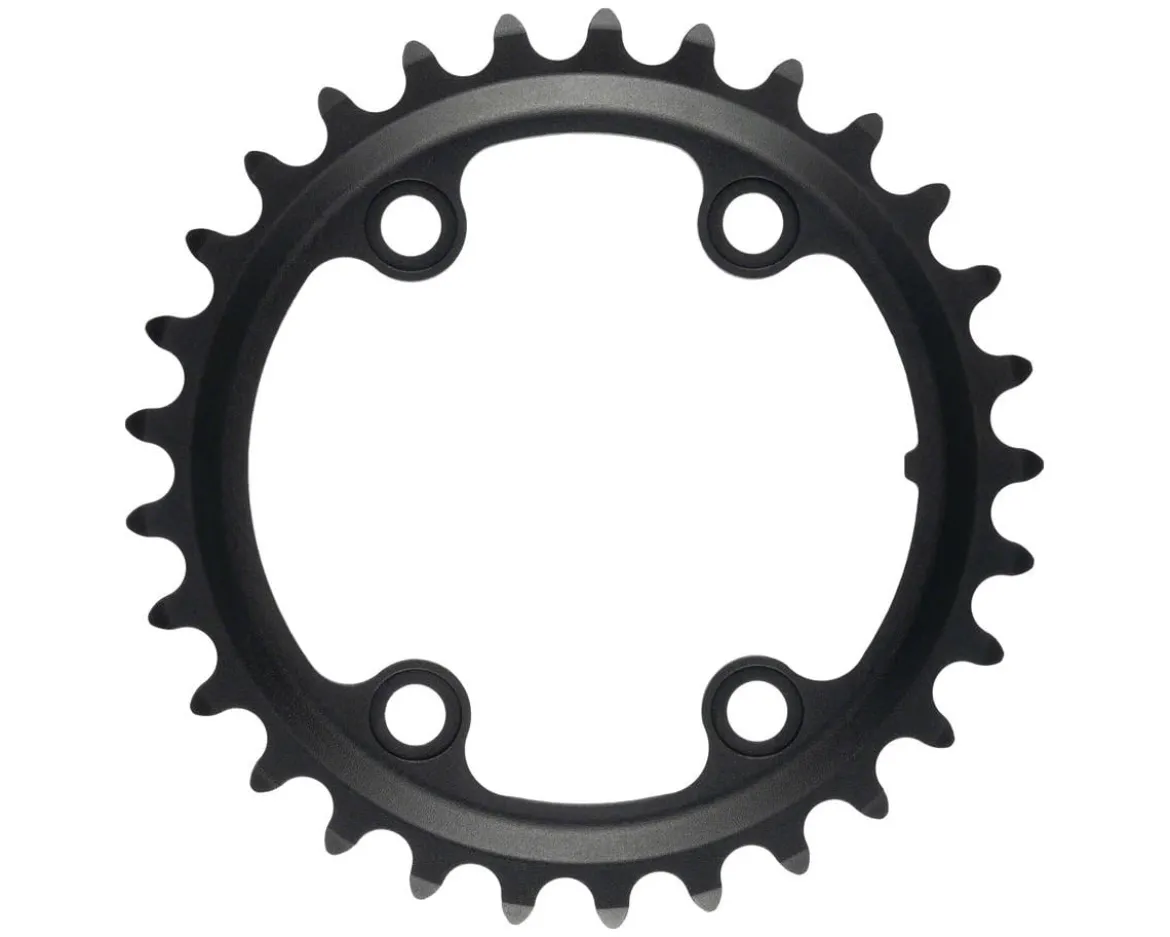 Microshift Sword/Sword Black Chainrings (Black) (9/10 Speed) (Inner) (29T) (80/110mm Asymmetic BCD)