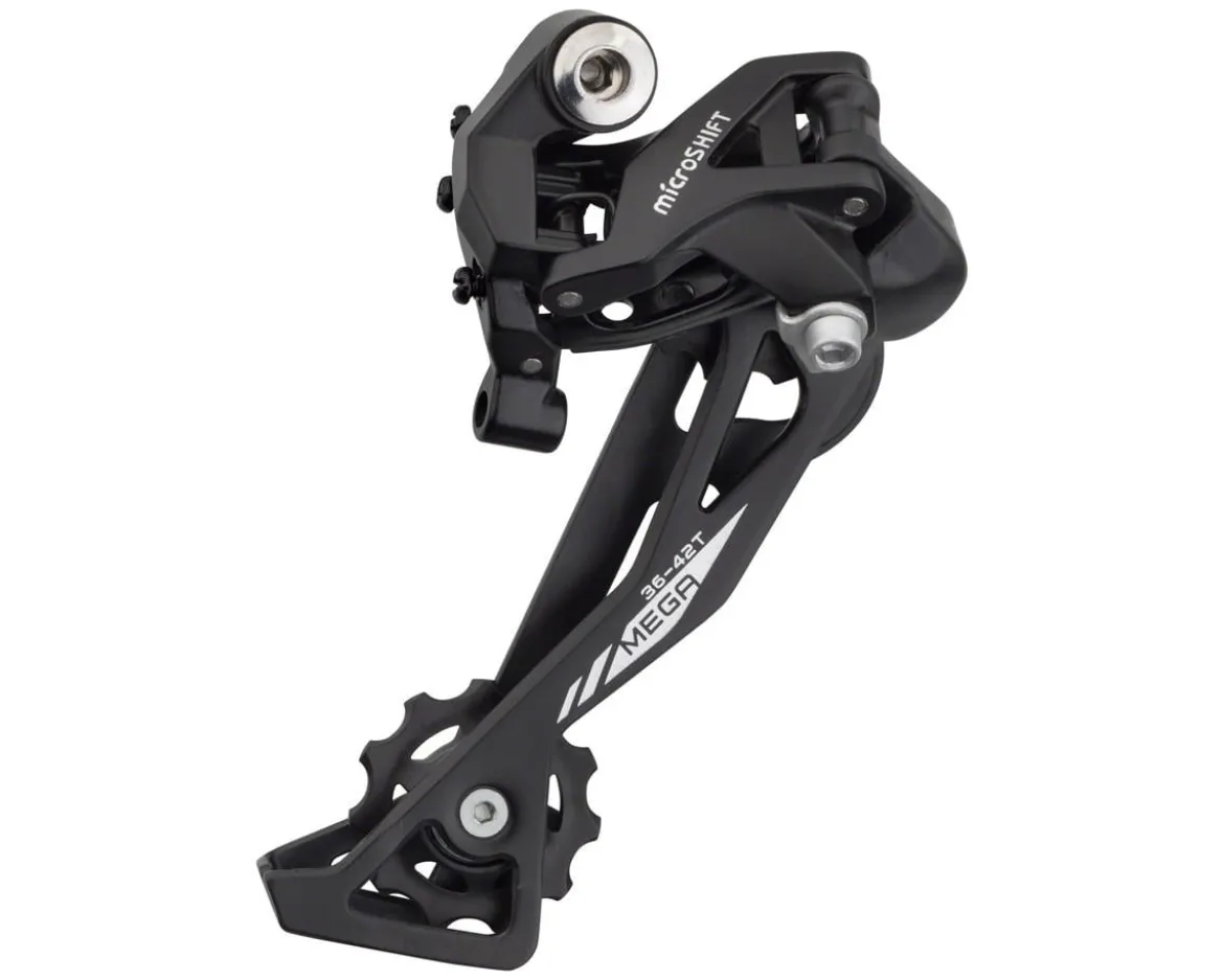 Microshift XLE Mountain Rear Derailleur (Black) (10 Speed) (Long Cage) (Shimano Compatible)