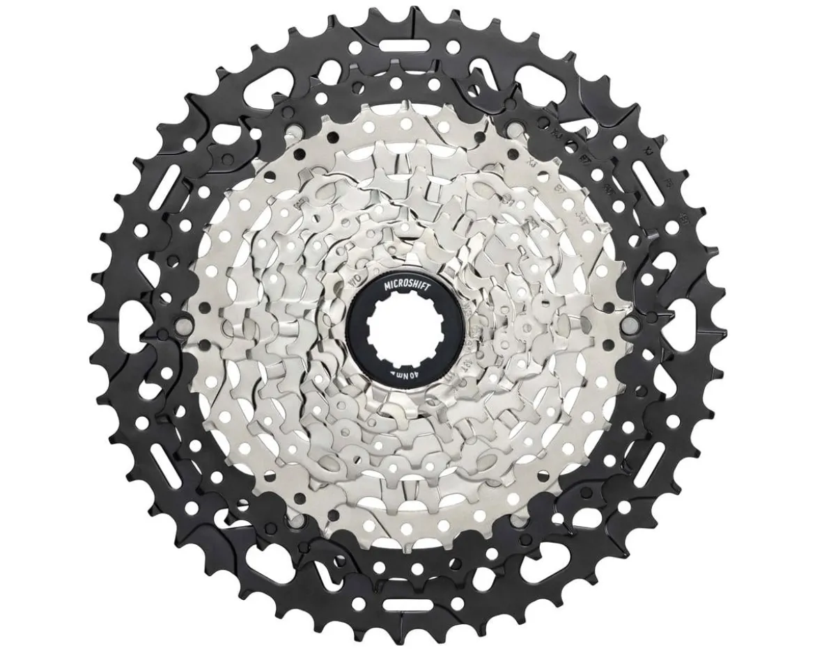Microshift Advent MX E-Series Cassette (Silver/Black) (10 Speed) (Shimano HG) (11-48T)