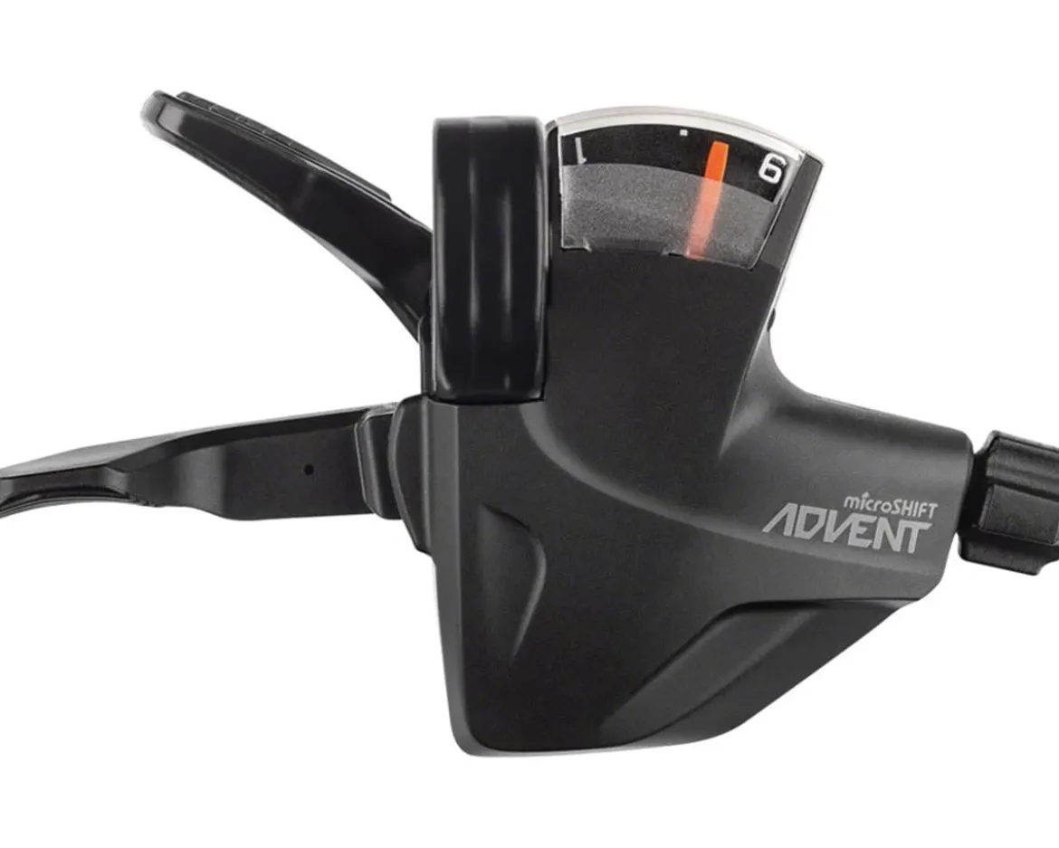 Microshift ADVENT Quick Trigger Pro Shifter w/Gear Indicator (Black) (Right) (1 x 9 Speed)