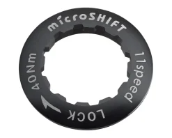 Microshift Alloy Cassette Lockring (Black) (11 Speed)