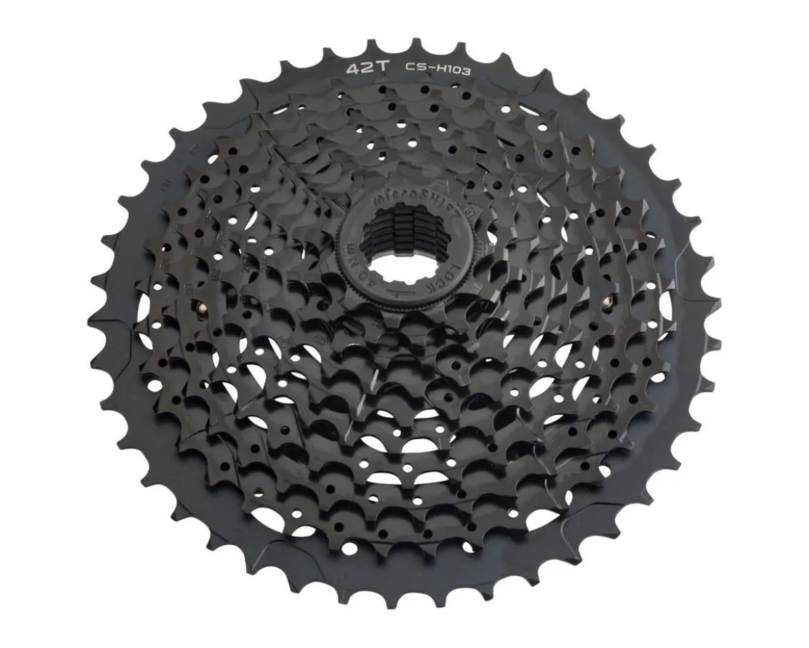 Microshift H10 Cassette (Black) (10 Speed) (11-42T)