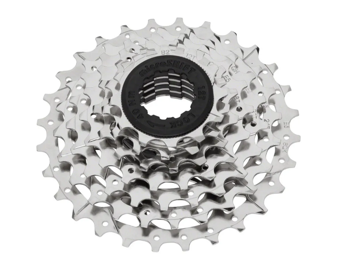Microshift H072 Cassette (Silver) (7 Speed) (Shimano HG) (12-28T)
