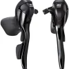 Microshift R9 Drop Bar Brake/Shift Levers (Black) (Pair) (2 x 9 Speed) (Shimano Compatible)