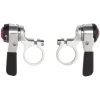 Microshift Road Thumb Shifters (Silver) (Pair) (2/3 x 10 Speed) (Shimano Compatible)