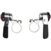 Microshift Thumb Shifters (Silver) (Pair) (2/3 x 9 Speed) (Shimano Compatible)