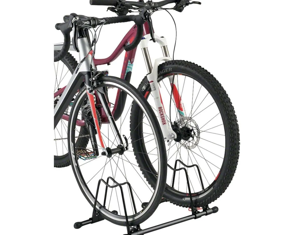 Minoura DS-151 Connect Rack Hoop Stand (Black) (For Road or Mountain Bikes)