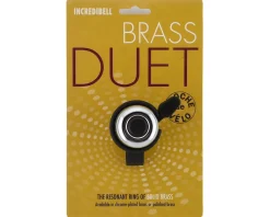 Mirrycle Incredibell Brass Duet Bicycle Bell (Silver)