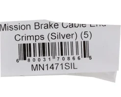 Mission Brake Cable End Crimps (Silver) (5)