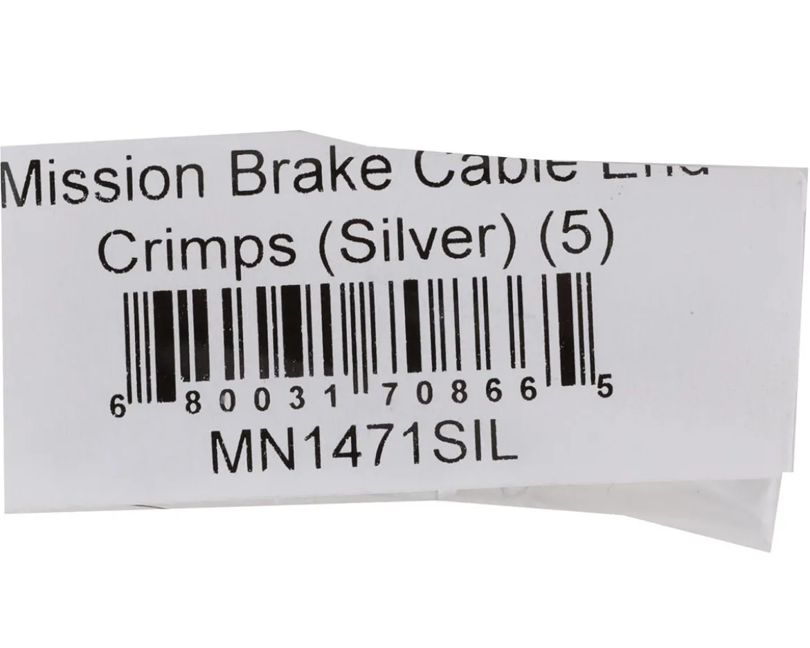 Mission Brake Cable End Crimps (Silver) (5)