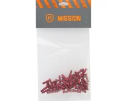 Mission 14G Alloy Nipples (Red) (Bag of 40)