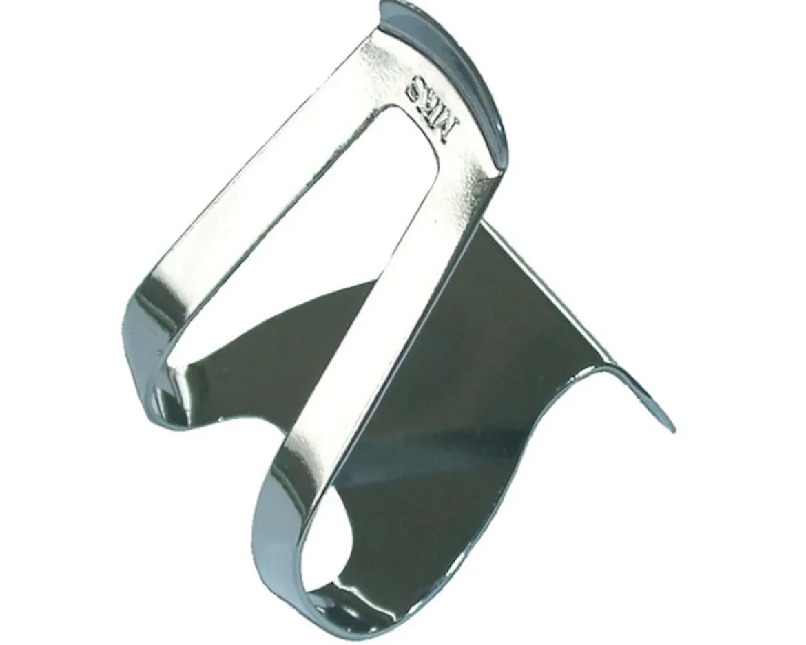MKS Half Clip Mini Toe Clips (Chrome) (Pair)