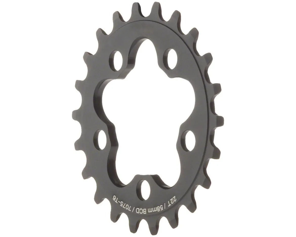 MSW Dimension Single Speed Chainrings (Black) (3/32") (Single) (58mm BCD) (22T)