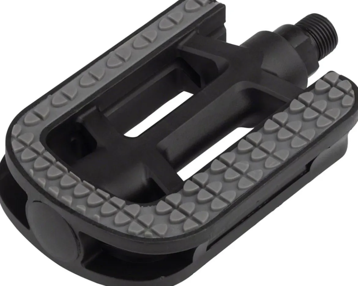 MSW Dimension City Platform Pedals (Grey/Black) (Plastic) (9/16")