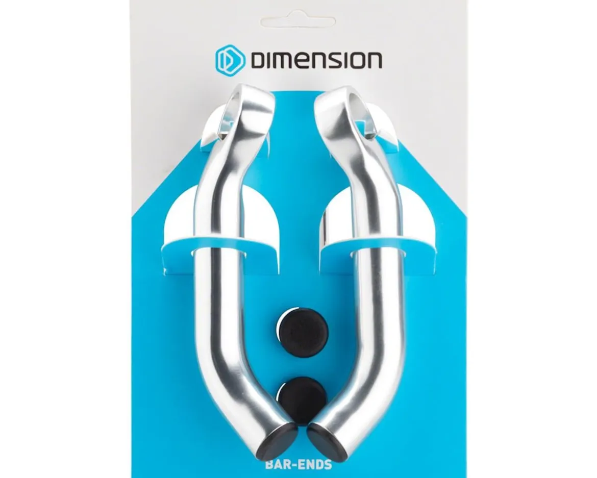 MSW Dimension Forged Bar Ends (Silver) (Short)