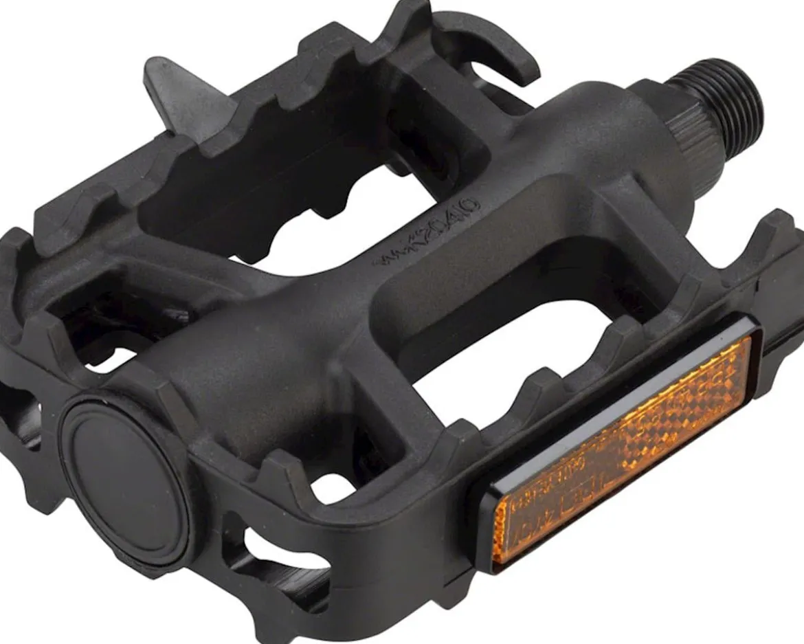 MSW Dimension Mountain Basic Heavy-Duty Pedals (Black) (Plastic) (1/2")