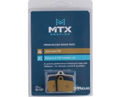 MTX Braking Gold Label HD Disc Brake Pads (Ceramic) (Shimano Deore XT/Saint) (1 Pair)