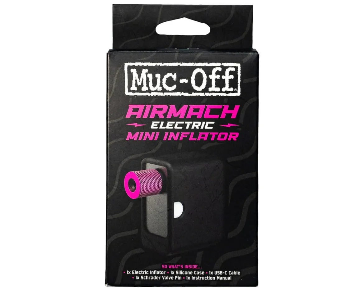 Muc-Off Airmach Electric Mini Pro Inflator (Black/Pink)