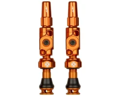 Muc-Off Big Bore Lite Tubeless Valves (Orange) (Pair) (Small) (30mm)