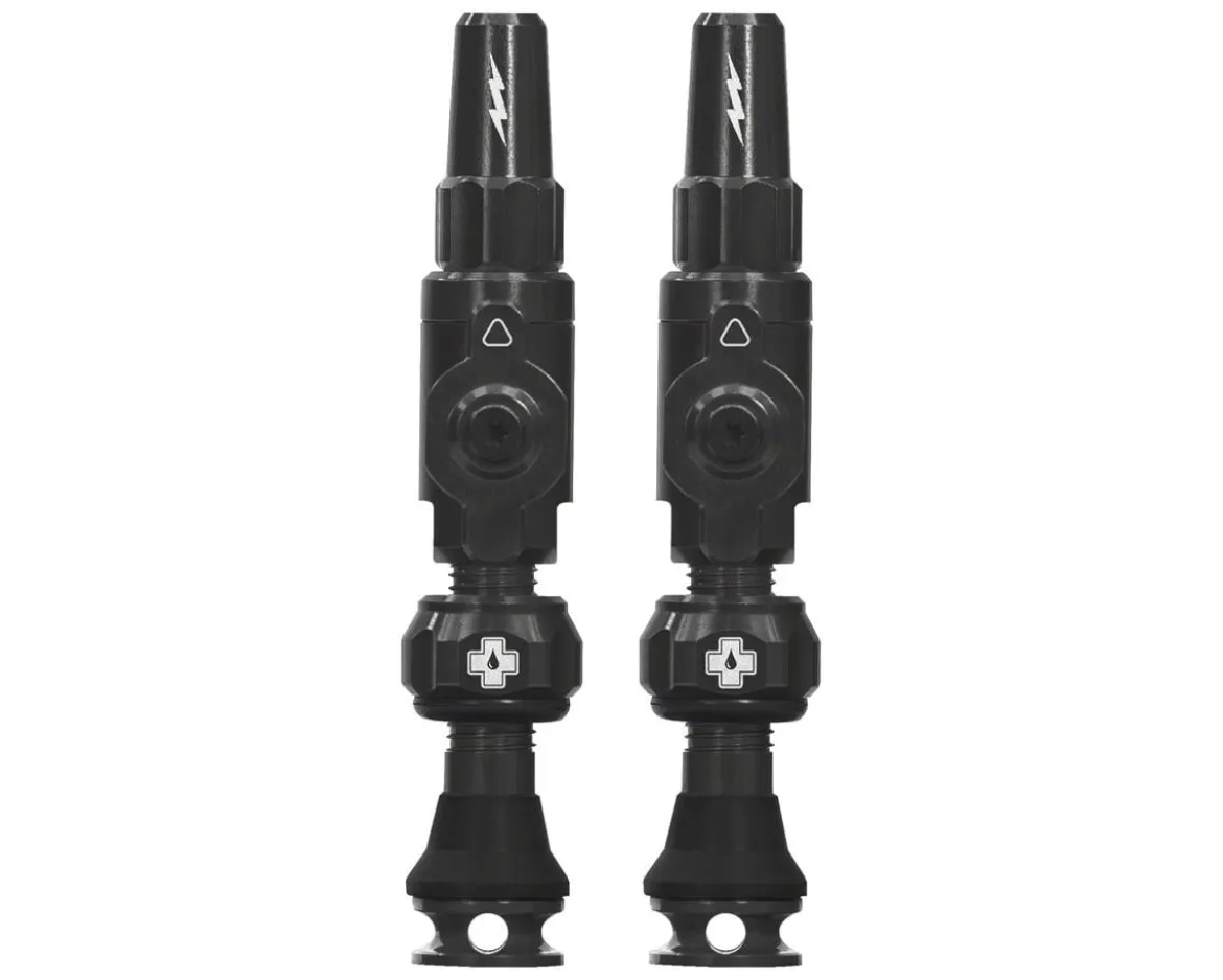 Muc-Off Big Bore Lite Tubeless Valves (Black) (Pair) (Small) (30mm)