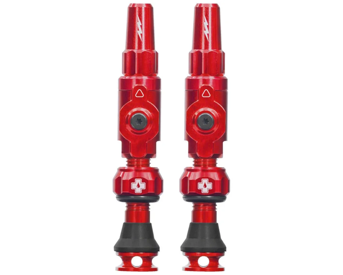 Muc-Off Big Bore Lite Tubeless Valves (Red) (Pair) (Small) (30mm)