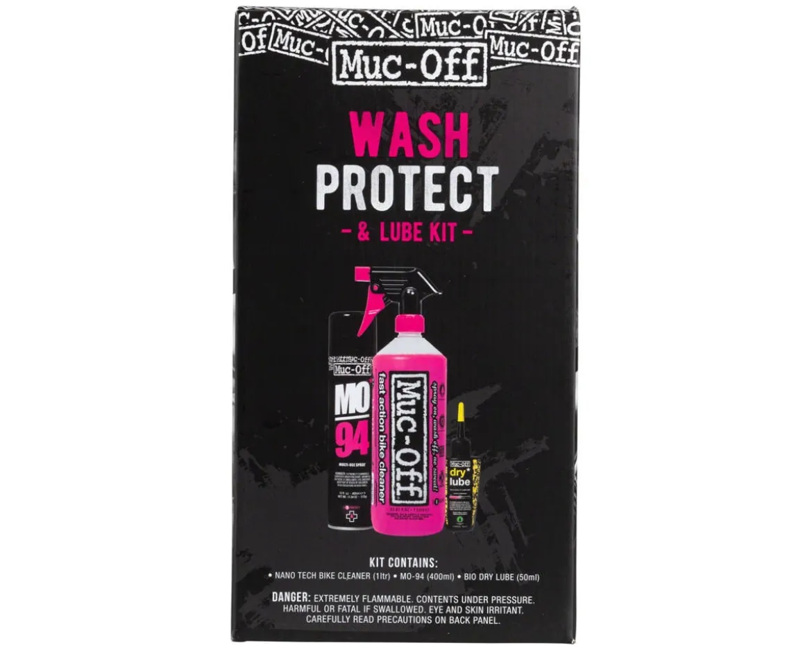 Muc-Off Bike Care Kit (Wash, Protect & Lube) (w/ Dry Conditions Chain Oil)