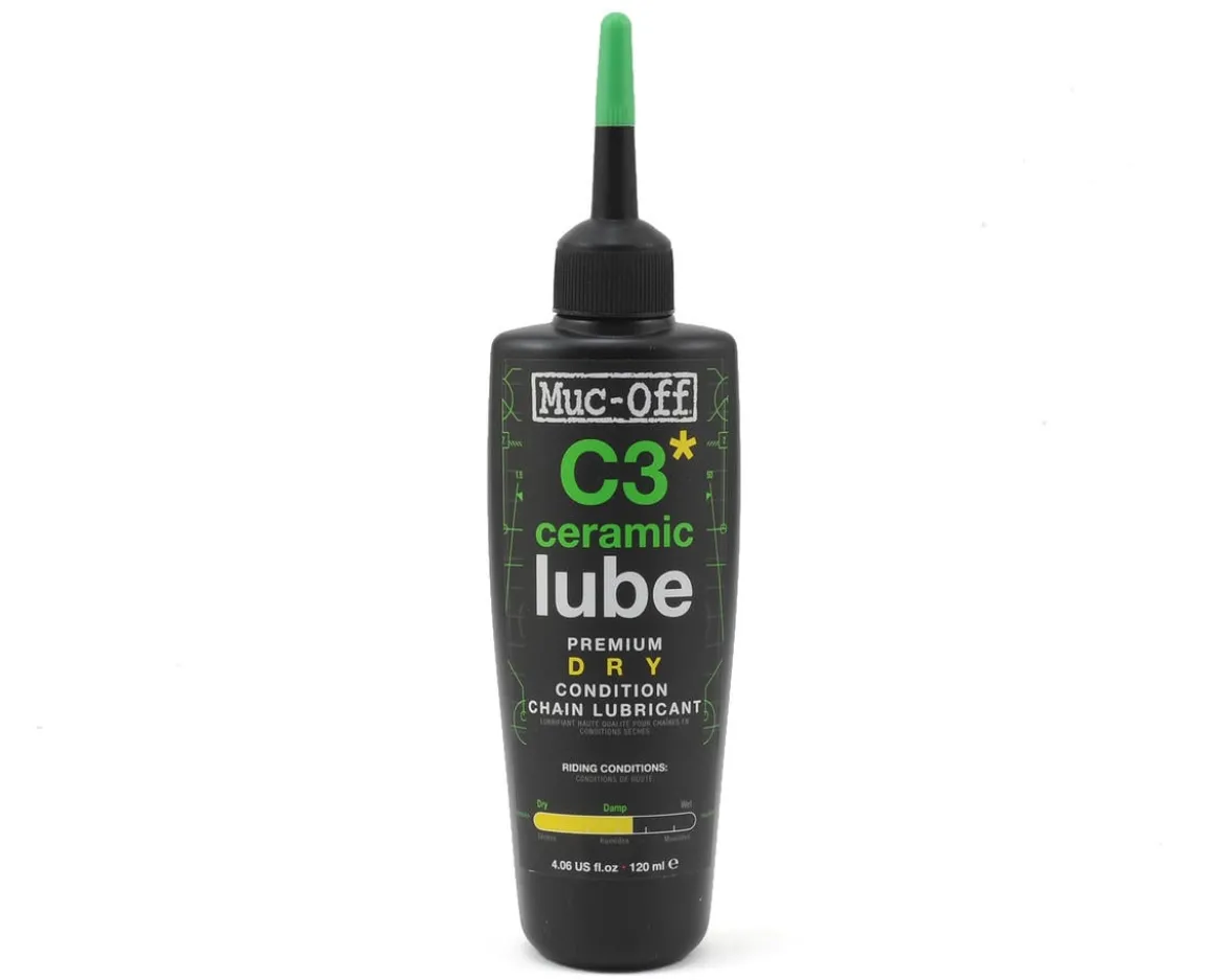 Muc-Off C3 Dry Ceramic Lube (Bottle & UV Flashlight) (120ml)