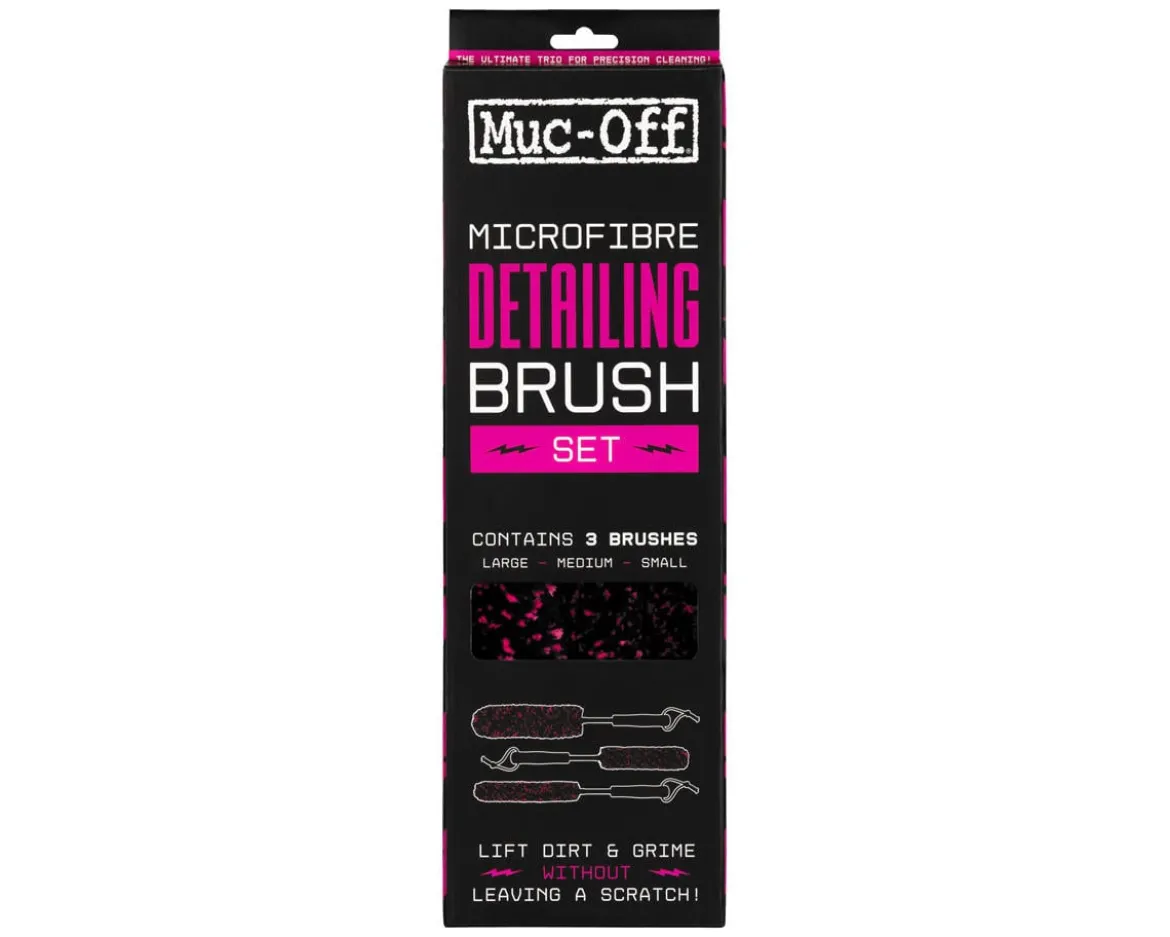 Muc-Off Microfiber Detailing Brush Kit (Set of 3)