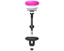 Muc-Off Stealth Tubeless Valve Tag Holder Kit (Black/Pink) (44mm) (Single)