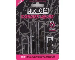 Muc-Off V2 Tubeless Presta Valves (Black) (Pair) (44mm)