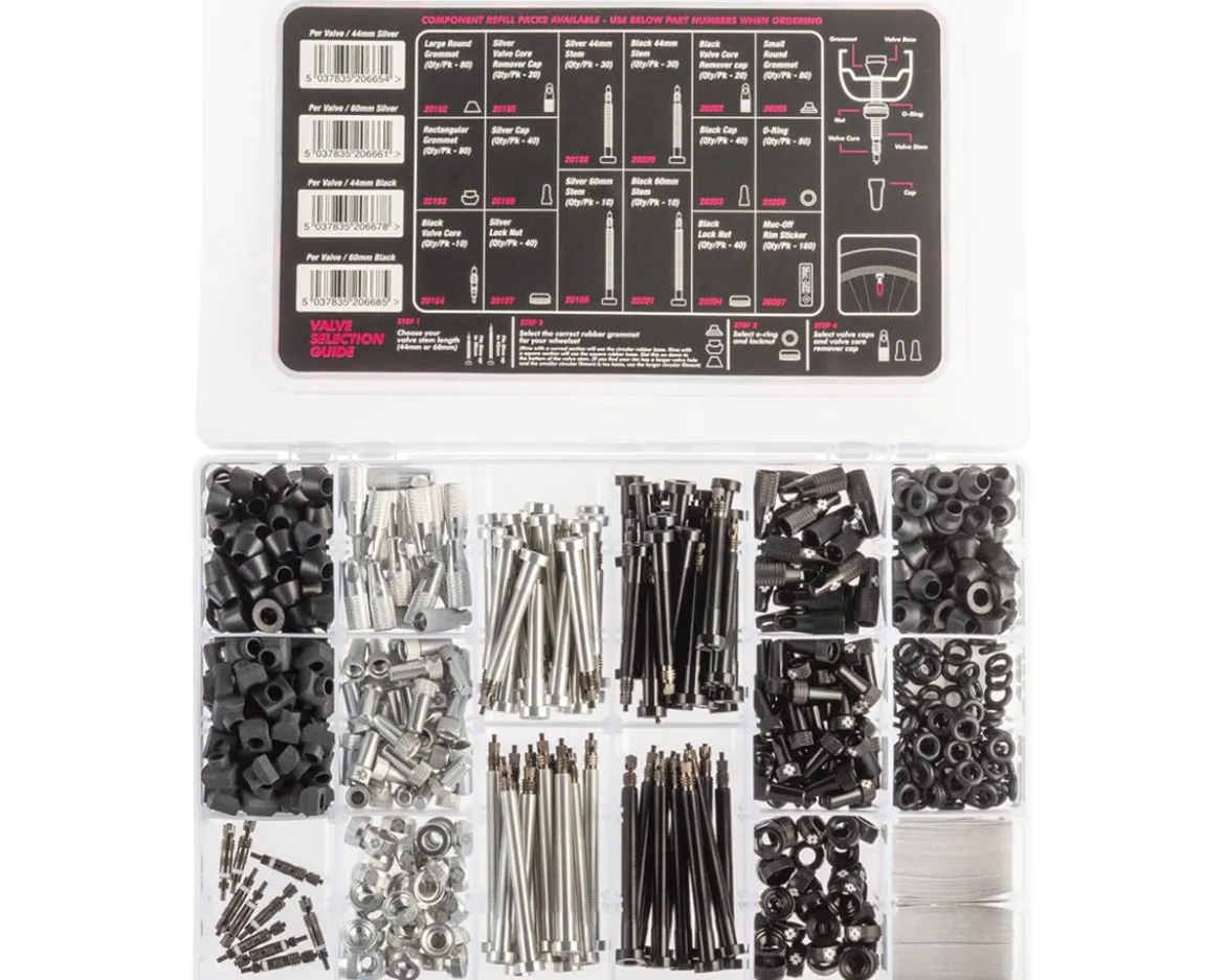 Muc-Off Workshop Tubeless Valve Box (Silver/Black)