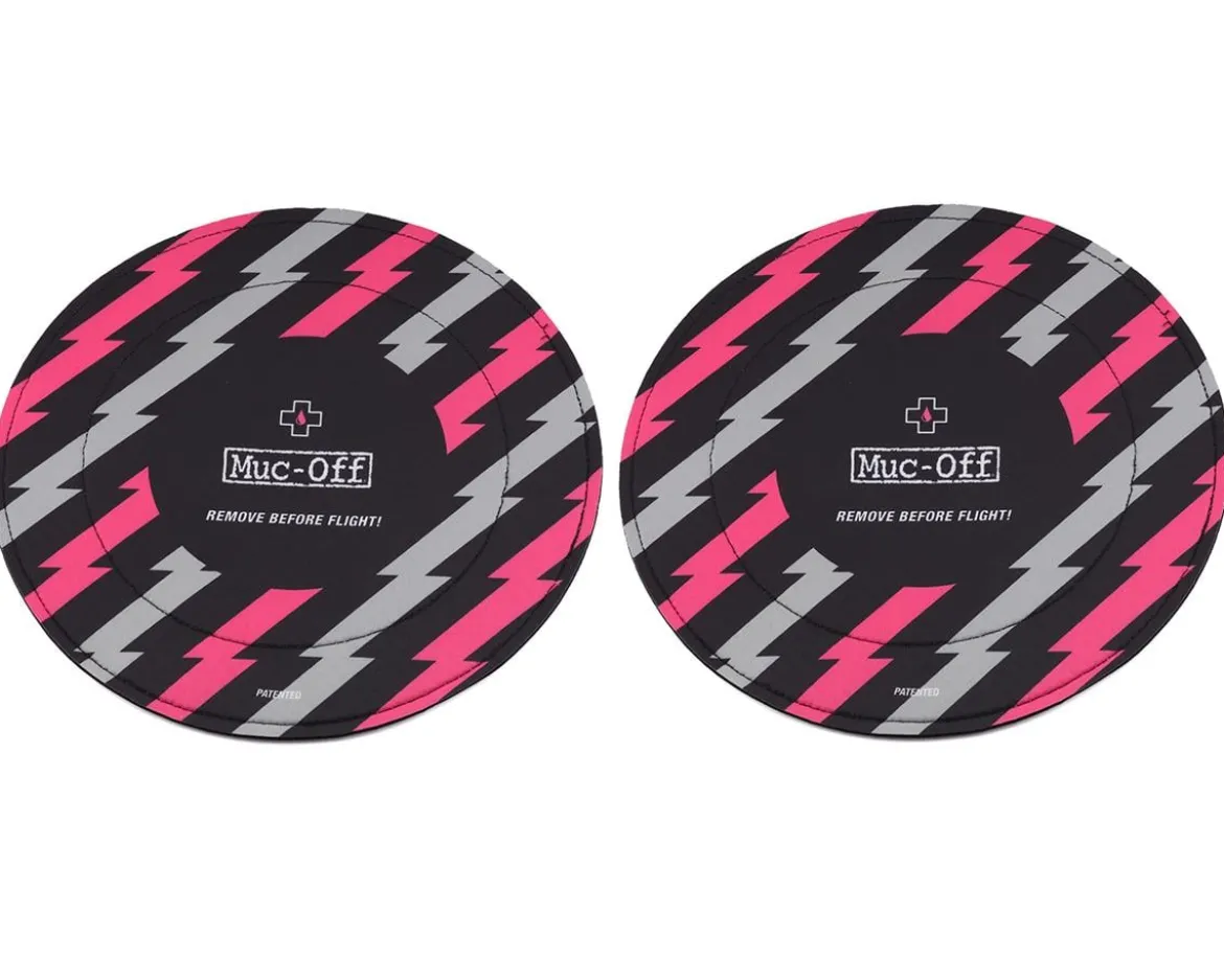 Muc-Off Disc Brake Covers (Black/Pink)