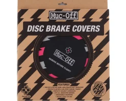 Muc-Off Disc Brake Covers (Black/Pink)