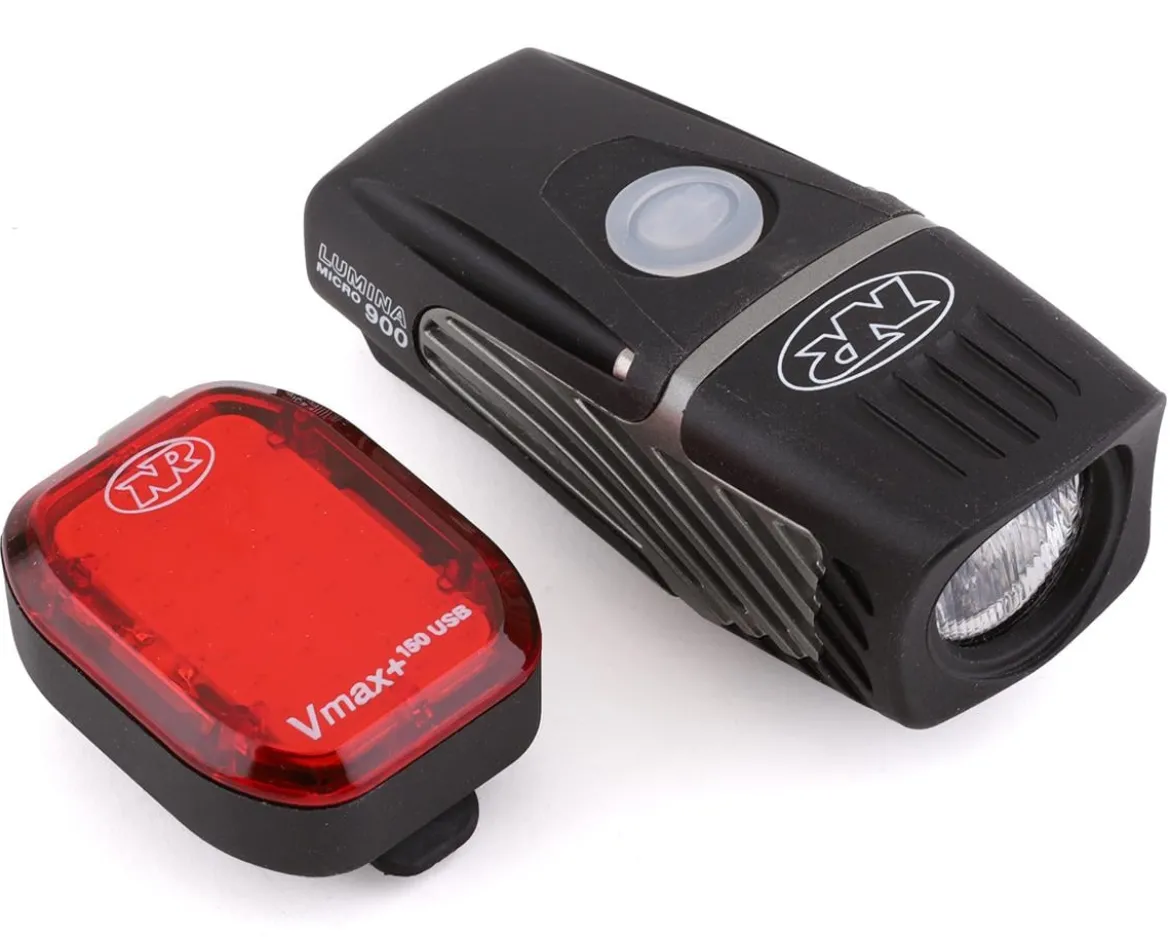 NiteRider Lumina Micro 900 & Vmax+ Combo Light Set (900/150 Lumens)