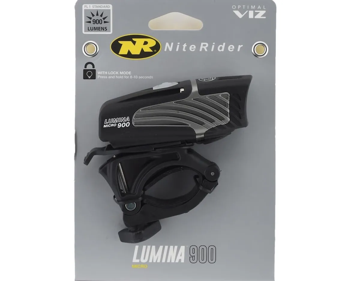 NiteRider Lumina Micro 900 LED Headlight (Black) (900 Lumens)