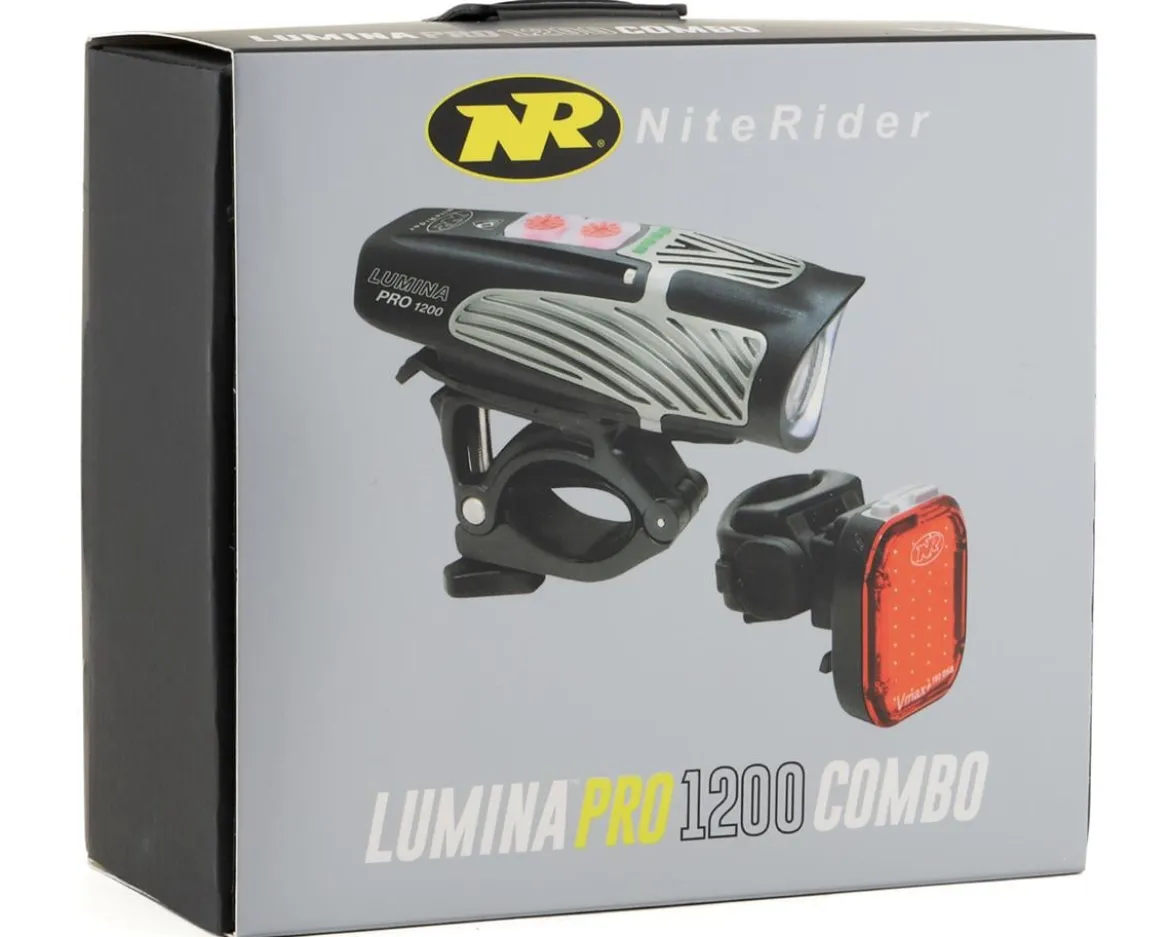NiteRider Lumina Pro 1200 /Vmax+ Headlight & Tail Light Set (1200/150 Lumens)
