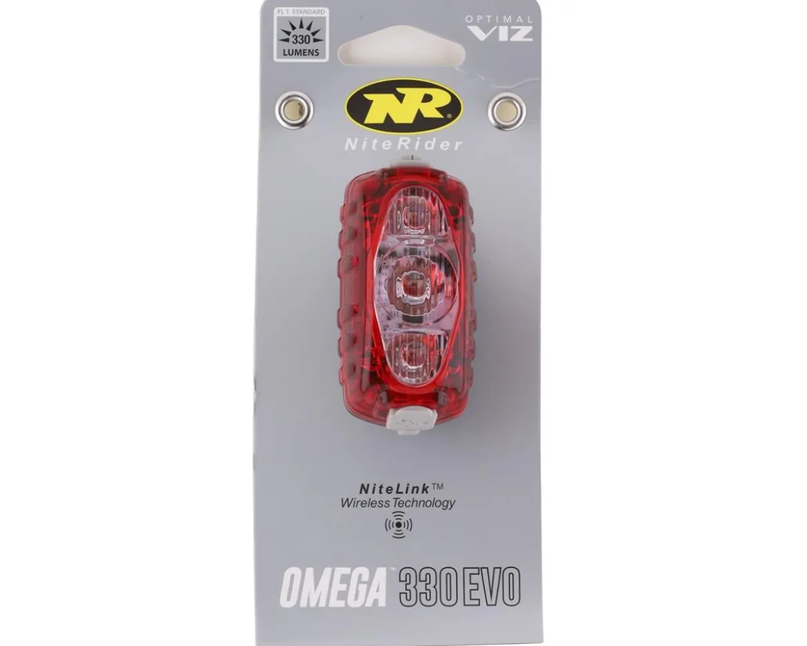 NiteRider Omega EVO 330 NiteLink Tail Light (Red) (300 Lumens)