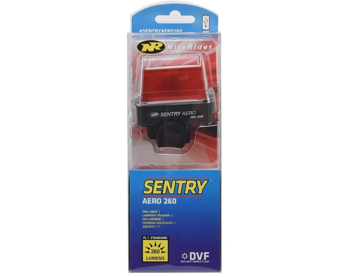 NiteRider Sentry Aero 260 LED Tail Light (Black) (260 Lumens)
