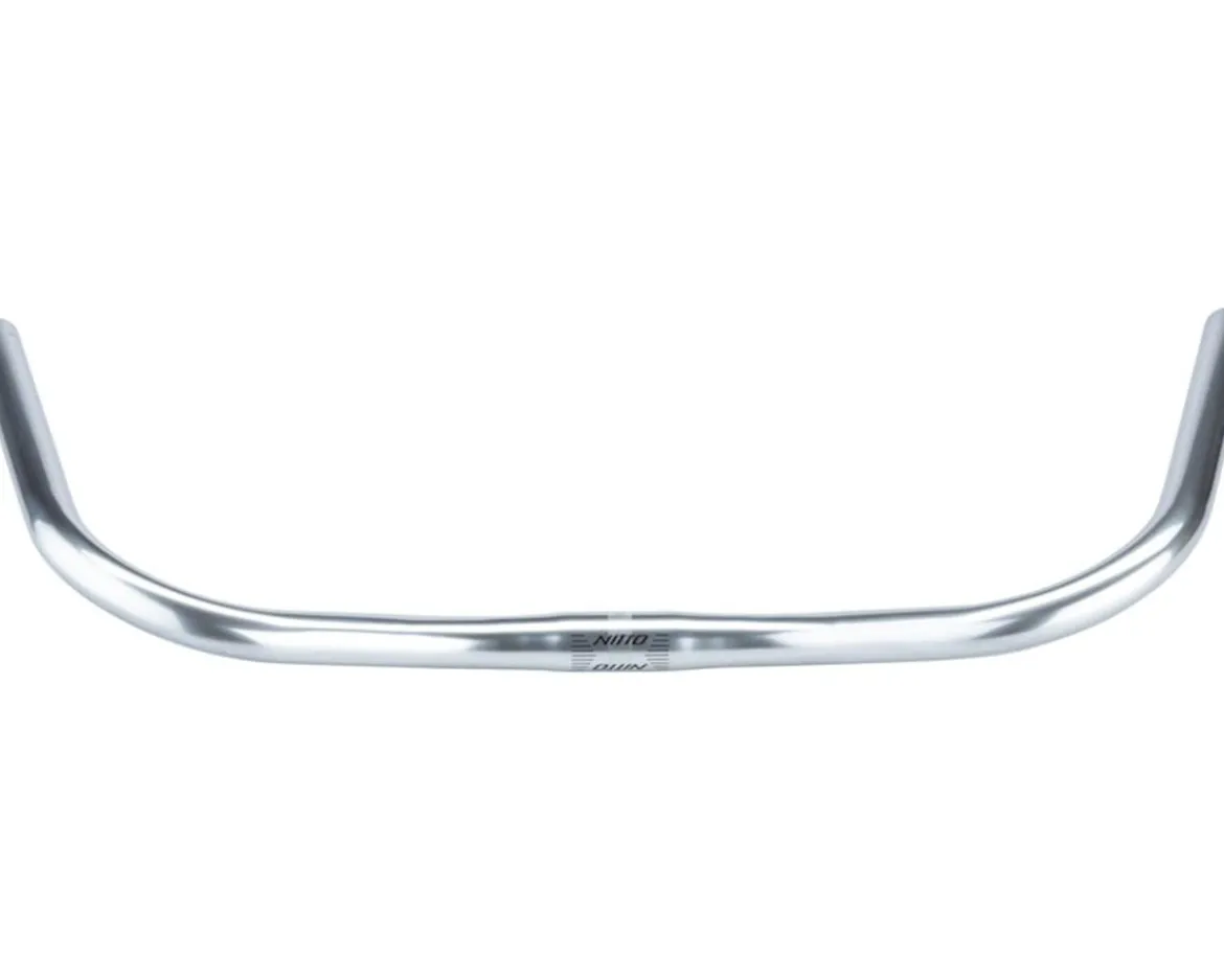 Nitto B352 North Road Handlebars (Silver) (25.4mm) (60mm Rise) (550mm) (60° Sweep)