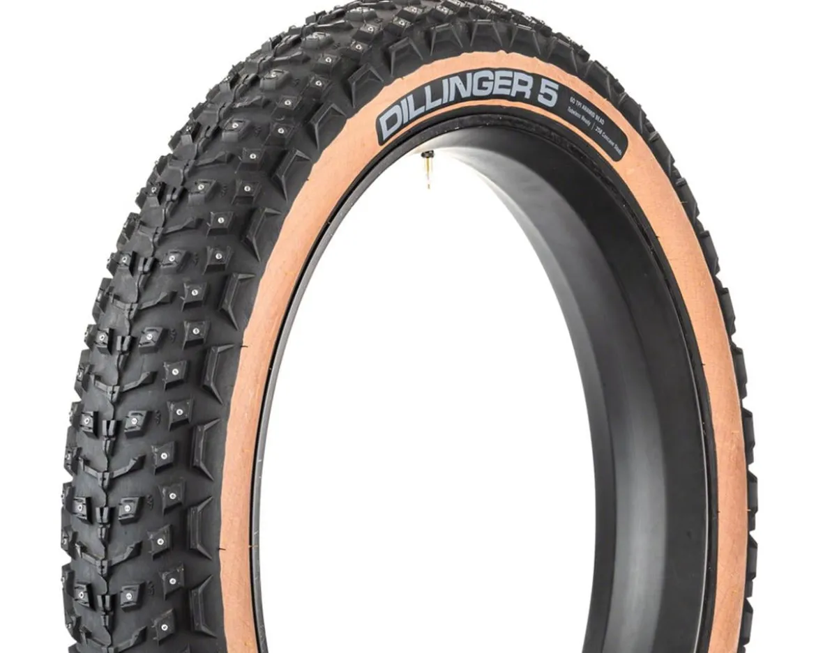 45NRTH Dillinger 5 Fat Bike Tire (Tan) (Tubeless) (60 TPI) (Studded) (26") (4.6")