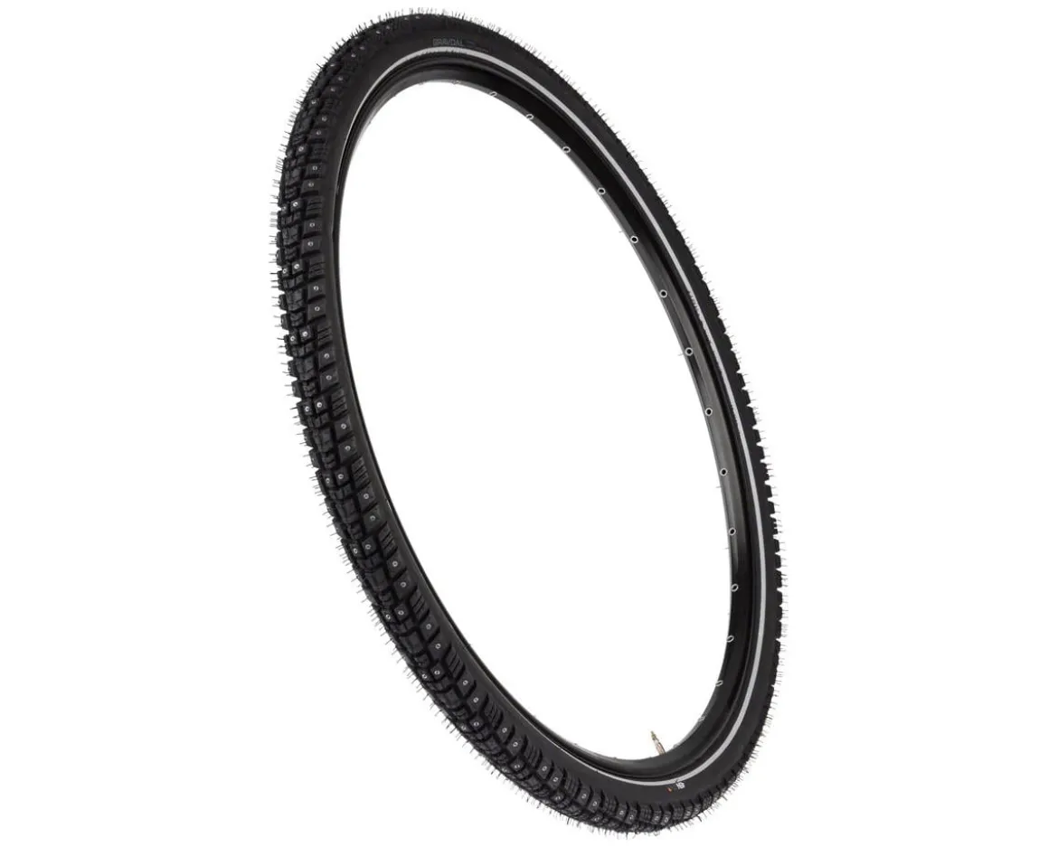 45NRTH Gravdal Studded Commuter Tire (Black/Reflective) (700c) (45mm) (240 Studs) (Wire) (Winter Compound)