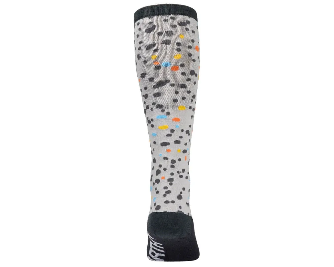 45NRTH Speck Heavyweight Knee High Wool Sock (Grey/Dark Blue) (S)