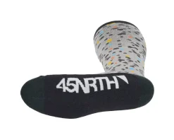 45NRTH Speck Heavyweight Knee High Wool Sock (Grey/Dark Blue) (S)