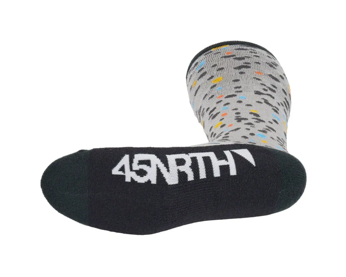 45NRTH Speck Heavyweight Knee High Wool Sock (Grey/Dark Blue) (S)