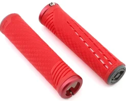 ODI CF Lock-On Grips (Red/White)