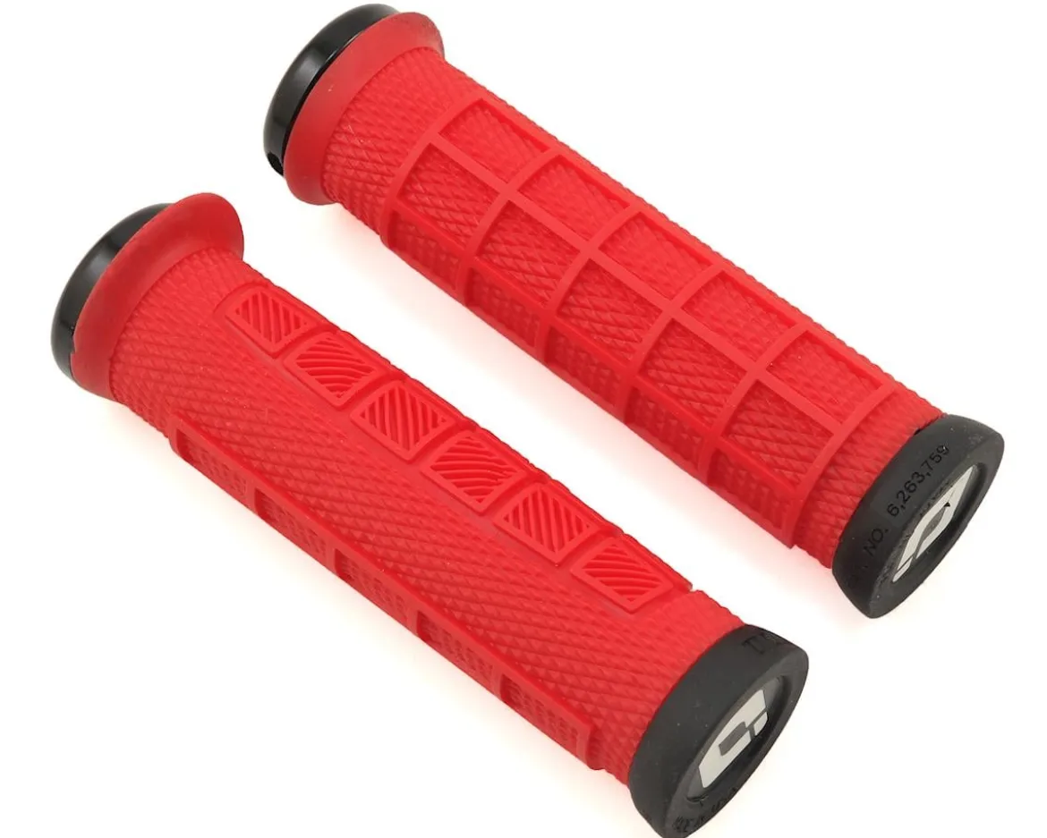 ODI Elite Pro V2.1 Lock-On Grips (Red/Black) (130mm)