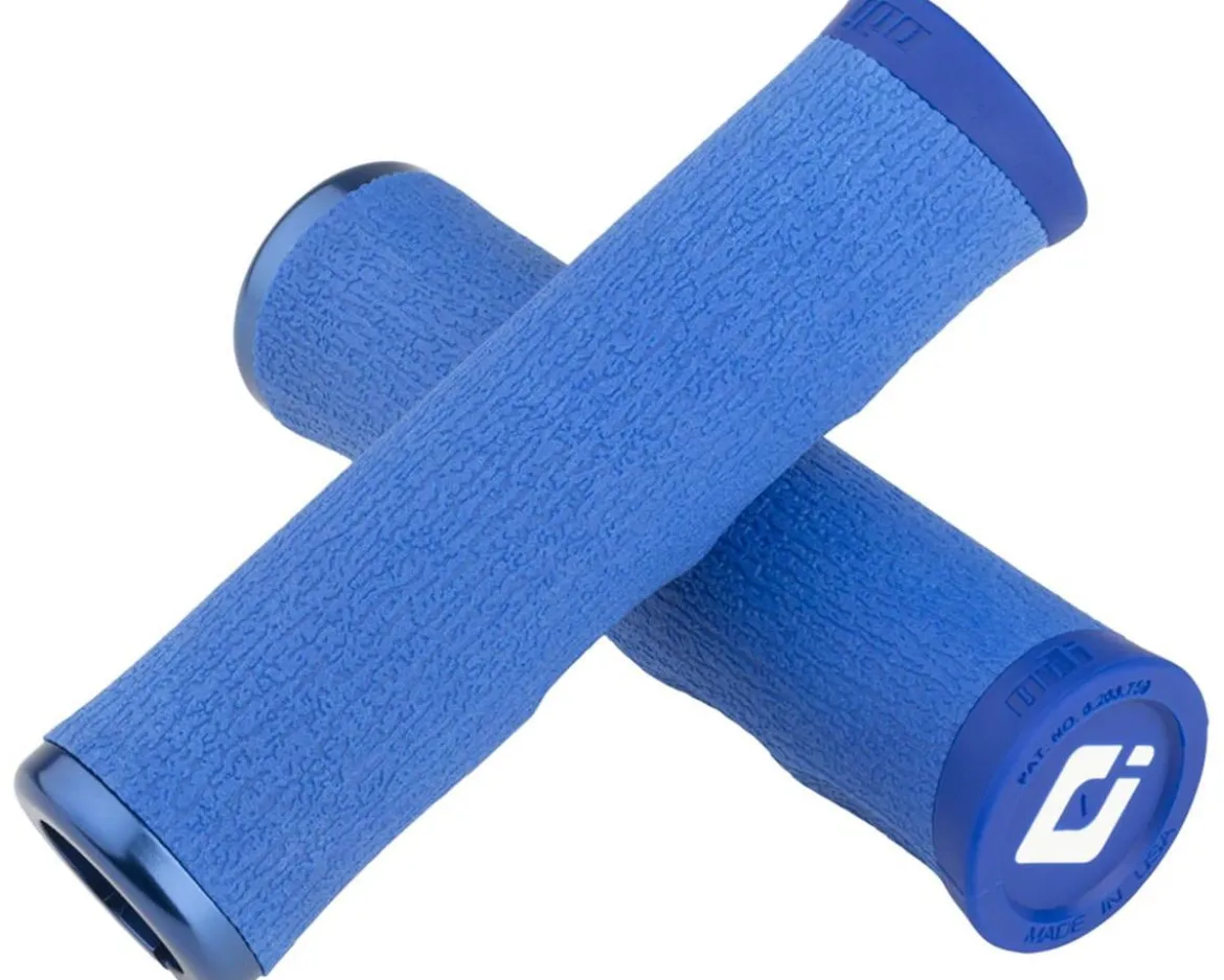 ODI F-1 Dread Lock Grips (Blue) (Lock On) (130mm) (Pair)