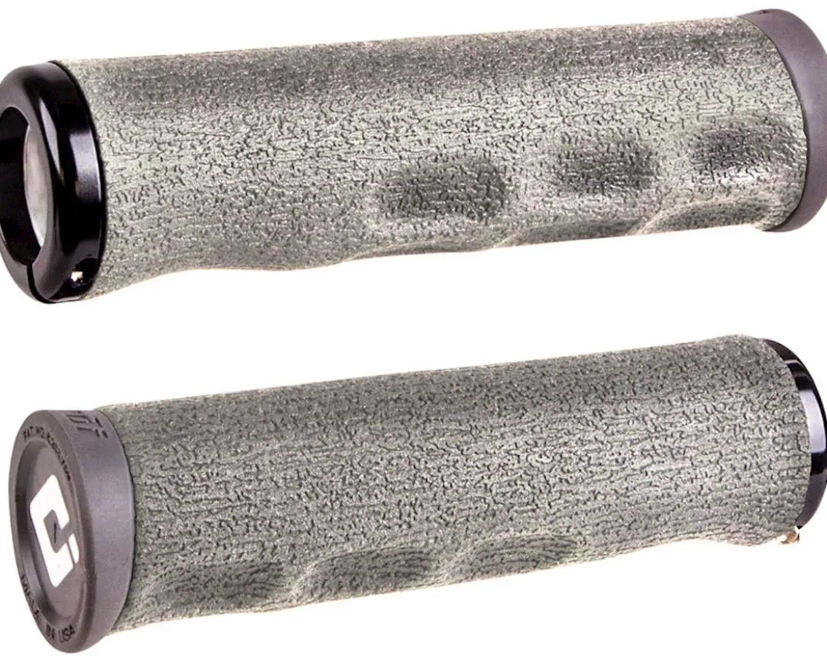 ODI F-1 Dread Lock Grips (Graphite) (Lock On) (130mm) (Pair)