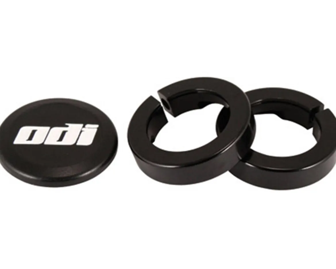 ODI Lock Jaw Clamps (Black) (w/ Snap Caps) (Set of 4)