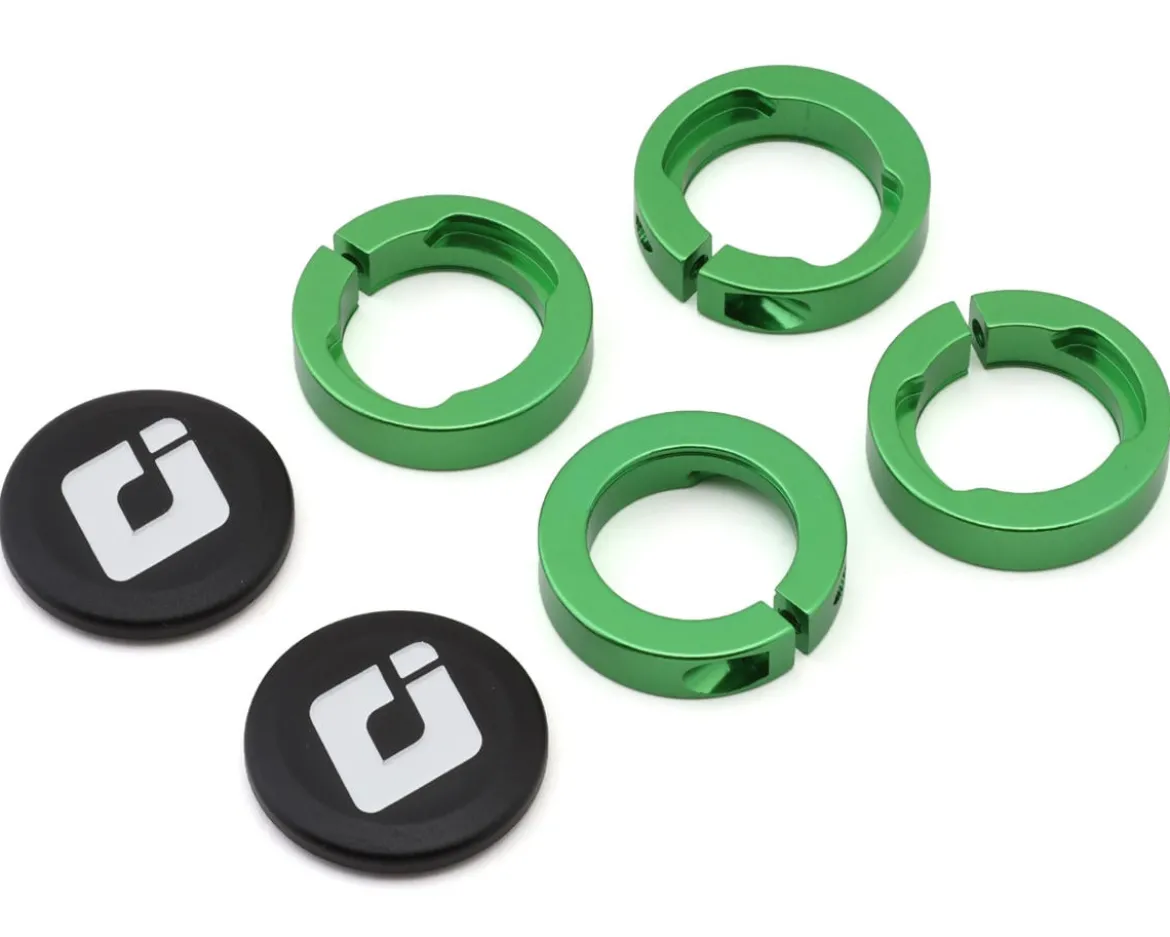 ODI Lock Jaw Clamps (Green) (w/ Snap Caps) (Set of 4)